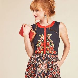 Modcloth Conversation Masterpiece Dress